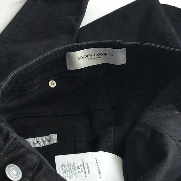 GOLDEN GOOSE, STRETCH BLACK COTTON SKINNY JEAN’S . - Picture 5 of 5